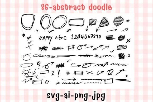 Download 86-abstract Doodle Svg - Premium Resources