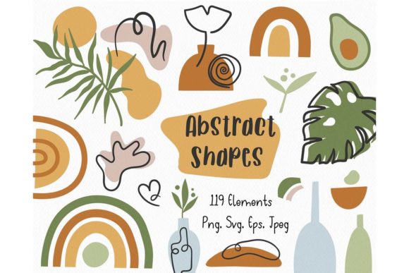 Download Boho Abstract Shapes SVG Cricut Bundle - Premium Resources