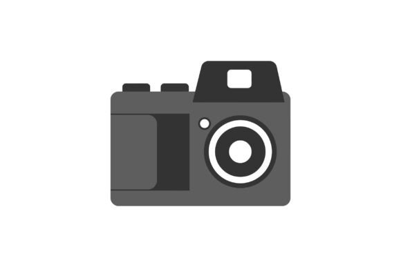 Download Vintage Camera with Simple Shapes Flat M - Vintage Collection